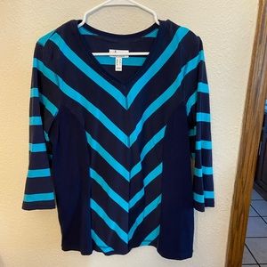 Denim&co striped top